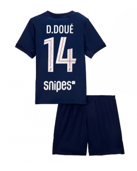 Paris Saint-Germain Desire Doue #14 Maglia Gara Casa Repliche 2025-26 Bambino Maniche Corte